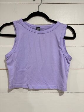 SHEIN Purple Cropped Tank Top